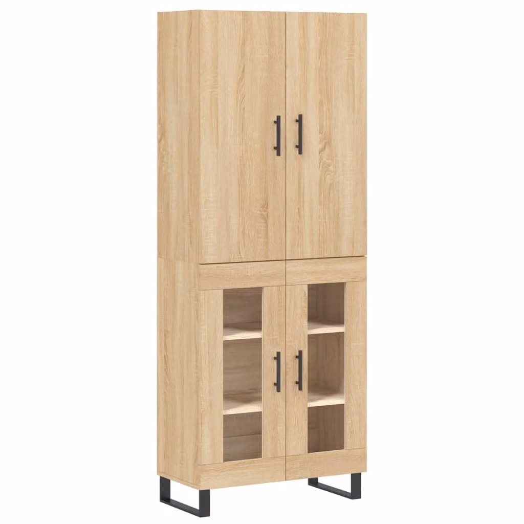 SYFAX™ Credenza Rovere Sonoma 69,5x34x180 cm in Legno Multistrato