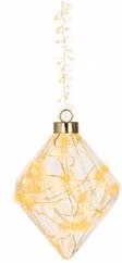 Kaemingk Diamante 1 decorazione luminosa con 70 micro LED bianco caldo e bianco freddo, L 16 cm x H 20 cm, IP20