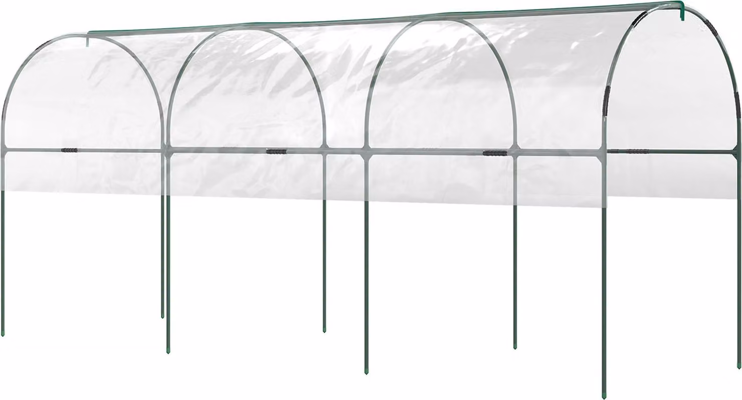 Serra invernale con tetto ad arco, 400x123x171 cm