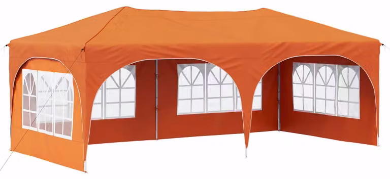 Tenda per feste a pop-up 575 x 288 x 245 cm Arancione