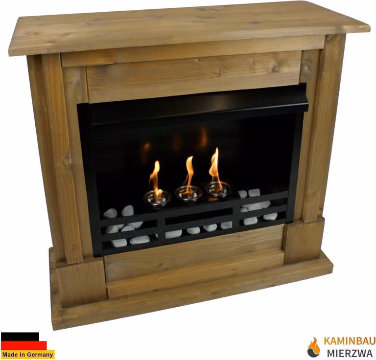 Caminetto a etanolo e gel modello Rafael Premium Oak