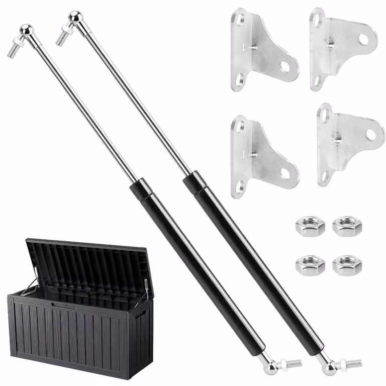 Ammortizzatore a gas da 380 mm, 200 N (20 kg) - Set di 2 ammortizzatori a gas a forma di "L", universali