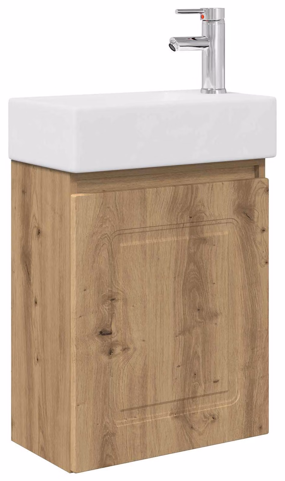 Mobile bagno con rubinetto Rovere Artigianale