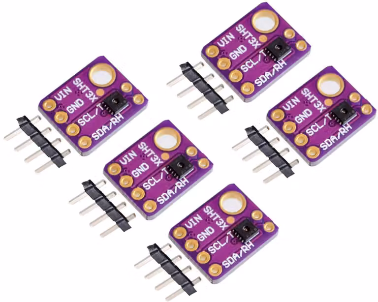 5 moduli sensore di temperatura e umidità con interfaccia I2C