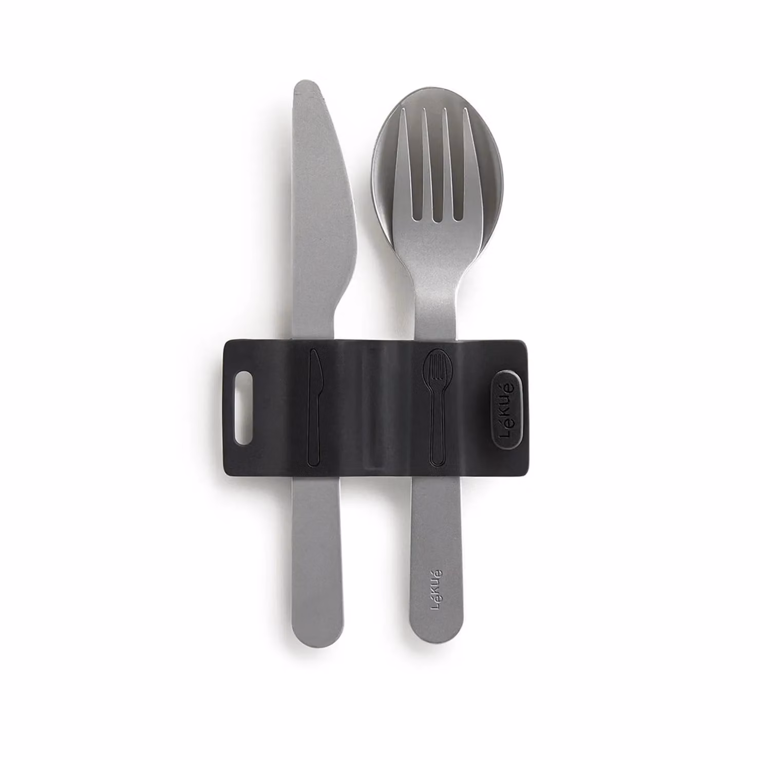 Set posate mod. To-Go in silicone, 4 pezzi