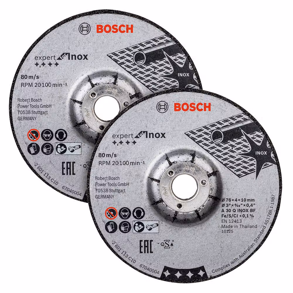 Bosch 2608601705 Schruppscheibe 76x4x10mm ExpertforInox