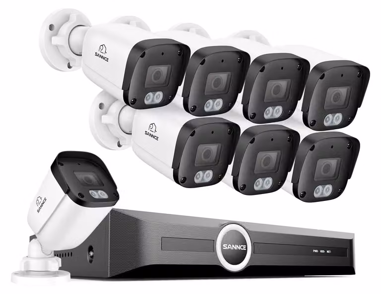 Kit di telecamere di sicurezza - Telecamera IP - Telecamera CCTV - Telecamera di sorveglianza - 8 canali NVR