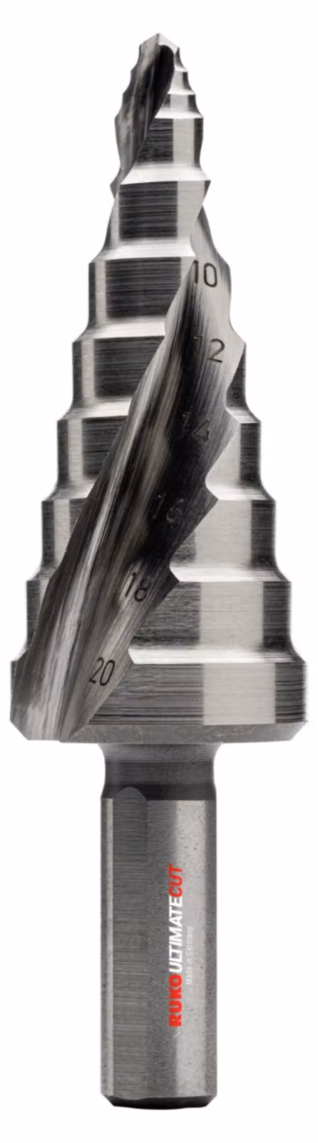 Punta a gradini RUKO ULTIMATECUT in HSS con punta FLOWSTEP® misura 1 - 101651