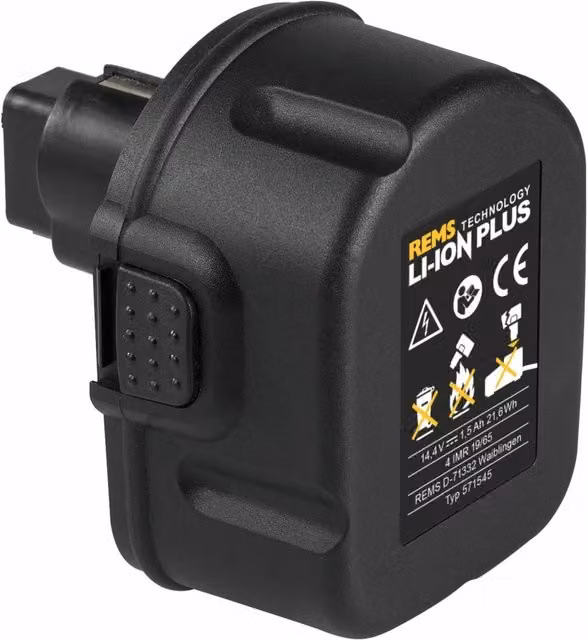 Batteria originale REMS R14 da 14,4V 5 Ah colore nero 571555