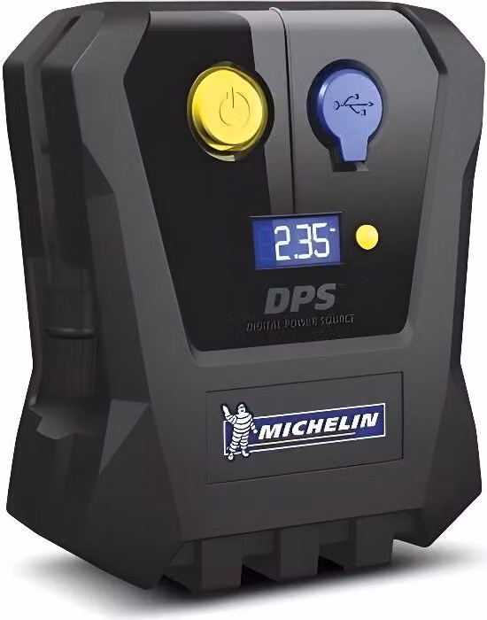 Mini compressore digitale 12V MICHELIN, da 0,05 a 3,5 bar, connessione USB, display digitale, incl. vano accessori