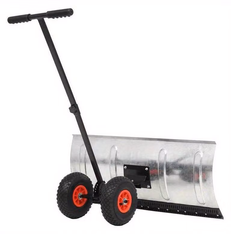 Spazzaneve – Soffiante per neve – Spazzolone per neve – Spazzaneve a lama – 100x44 cm – Con ruote