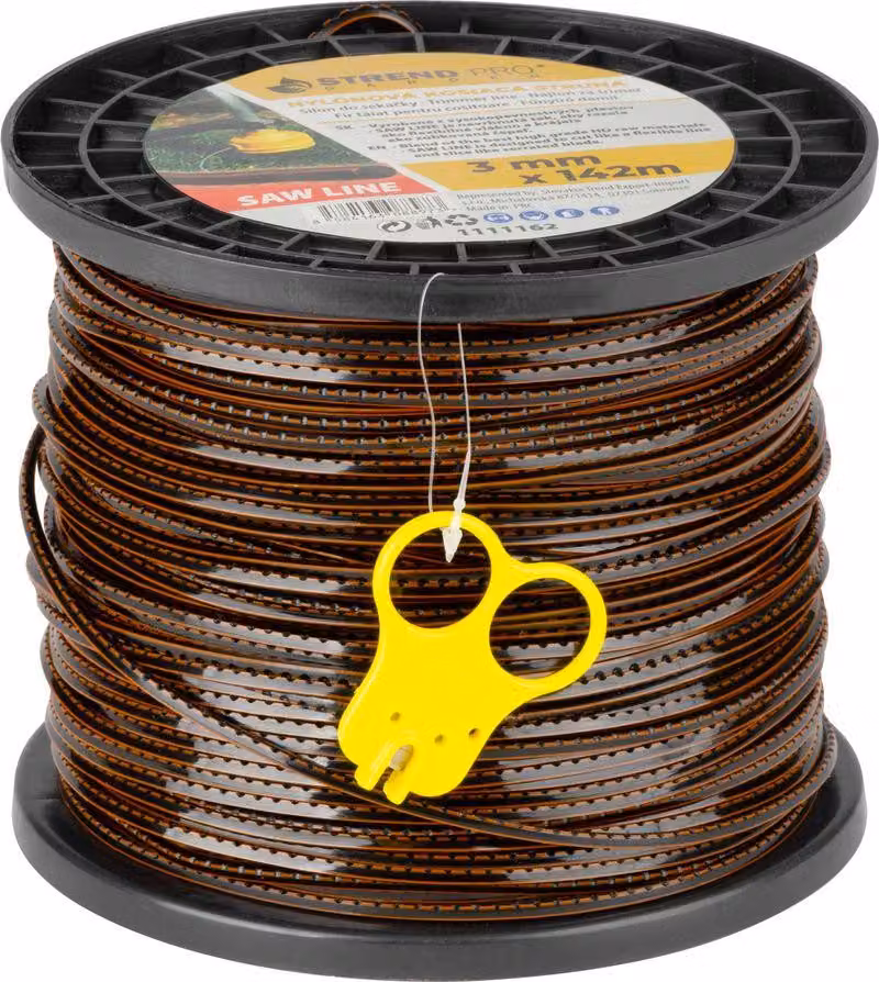 Filo per decespugliatore Strend Pro Premium SawLine, 3 mm, L-142 m, dentellato