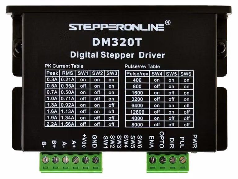 Driver per motori passo-passo digitali, da 0,3 a 2,2 A, 10-30 VDC, compatibile con motori Nema 8, 11, 14, 16, 17