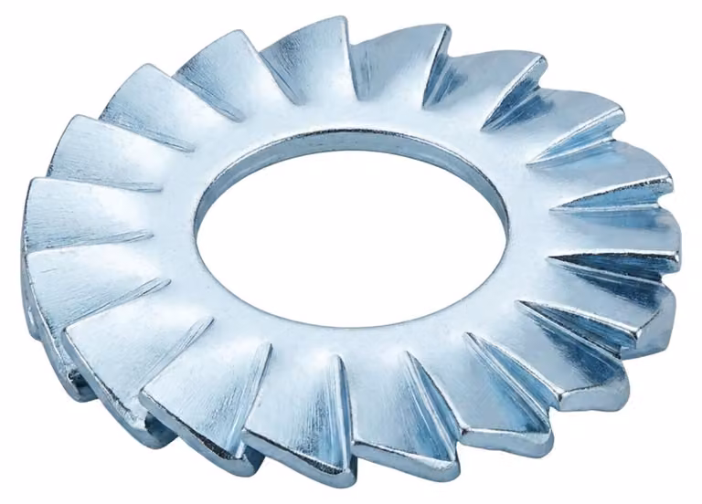 DIN 6798 Rondelle di sicurezza dentate in acciaio per molle A 10,5 K 1000 pz