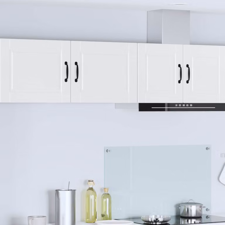 Armadietto a muro moderno vidaXL PORTO Bianco con ante a battente e ripiani interni L/P/H: 50 x 31 x 40 cm