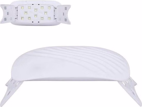 Lampada UV a 12 LED con una potente sorgente di luce ultravioletta, ideale per progetti fai-da-te con resina, alimentata tramite USB, pieghevole e dotata di supporto, perfetta per la creazione di gioielli