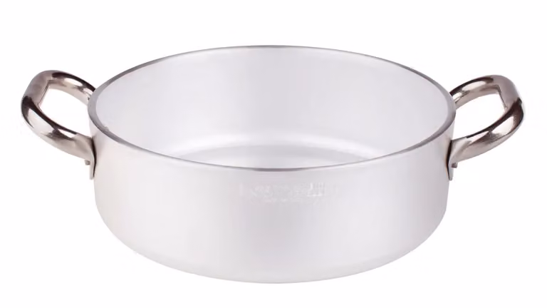 Casseruola Bassa Radiante in alluminio 5mm con due maniglie, diam. 36cm