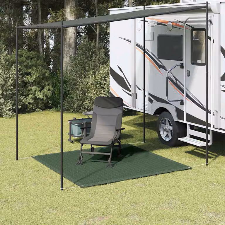 Tappeto da tenda vidaXL verde, L/P: 250 x 250 cm