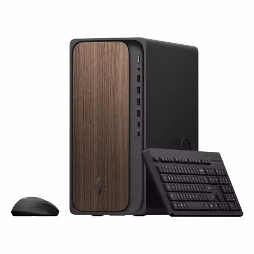 PC Desktop HP Omnidesk AI M03-0014NL Mini Tower, Intel Core Ultra 5 225, 16 GB DDR5-SDRAM, 512 GB SSD, Windows 11 Home, Nero e Legno – 2