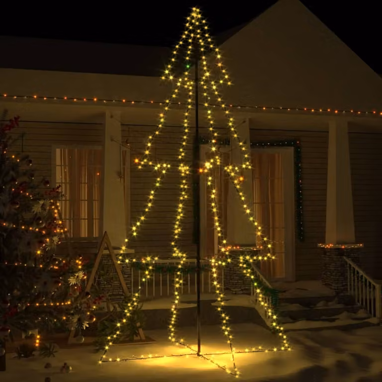 Maison Exclusive - Albero di Natale a Cono 360 LED per Interni Esterni 143x250 cm