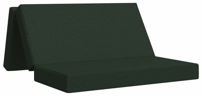Divano Letto Pieghevole 140 x 67 x 45 cm Verde Scuro