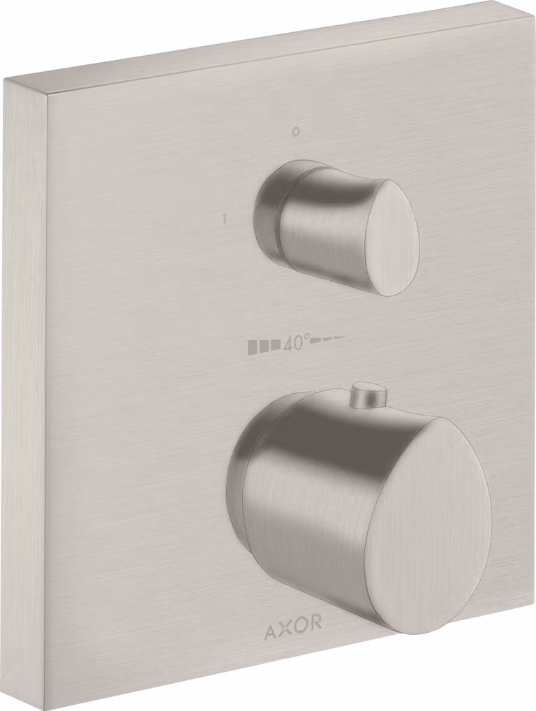 hansgrohe AXOR Starck Thermostat organique Starck encastré avec robinet d'arrêt, 1 consommateur, 12715800, 12715800