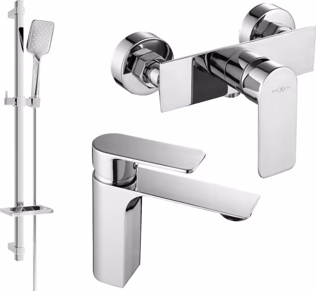 Mexen Alexa DQ62 set doccia, cromo - 71204DQ62-00