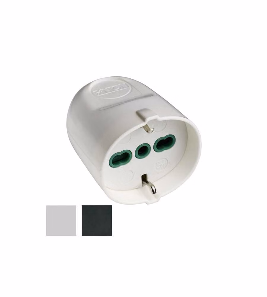 Presa Schuko 10/16A+T Bianca da Incasso 81050