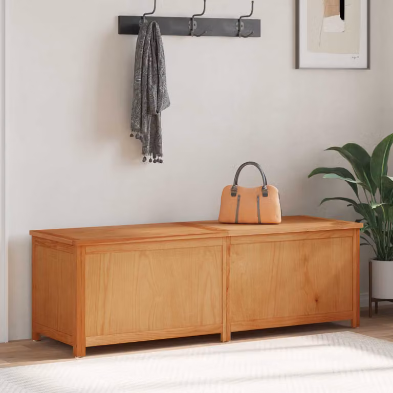 vidaXL Scatola di Stoccaggio in Legno Rovere Rustico Marrone L/P/H: 150 x 45 x 45 cm