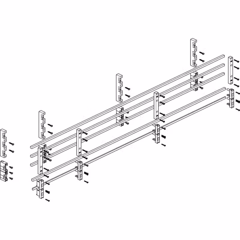 Modulo barra collettrice ABN profonda 5FB/3RE 60 mm con CU 12x10 mm, a 5 poli, EBM 70 mm MTSC53735