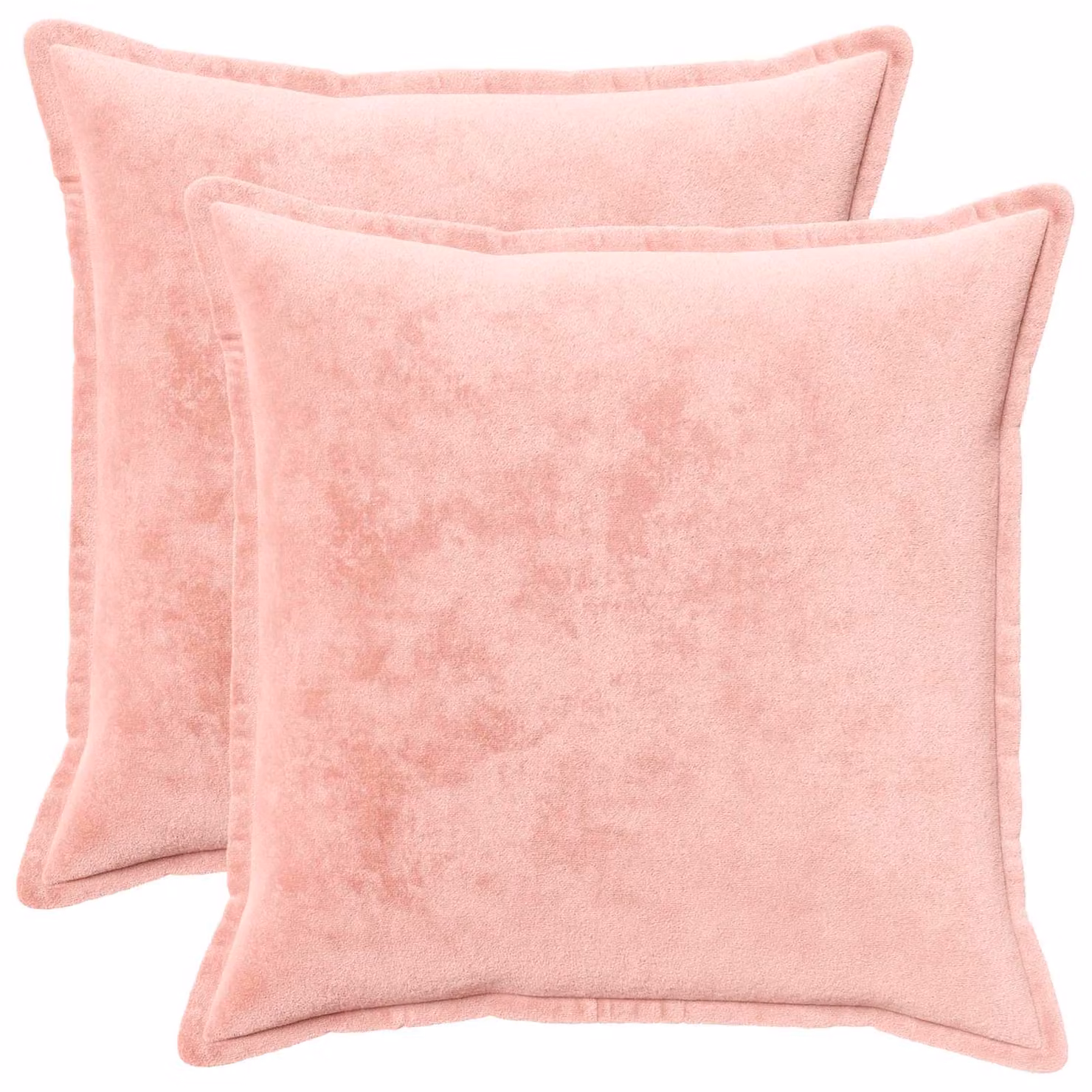 vidaXL Federa 2 pcs HOUTEN Rosa 55 x 55 cm Flanella