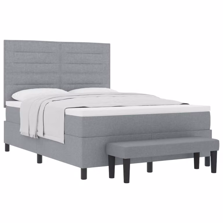Letto ibrido con materasso e cassetti vidaXL Grigio, L/P/H: 140 x 190 x 128 cm