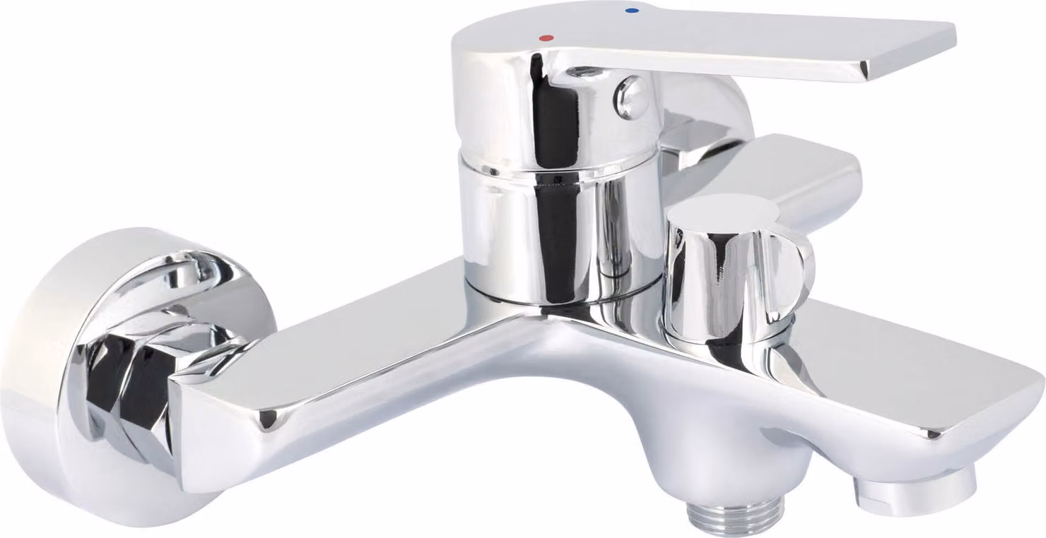 Wall-mounted bathtub faucet
