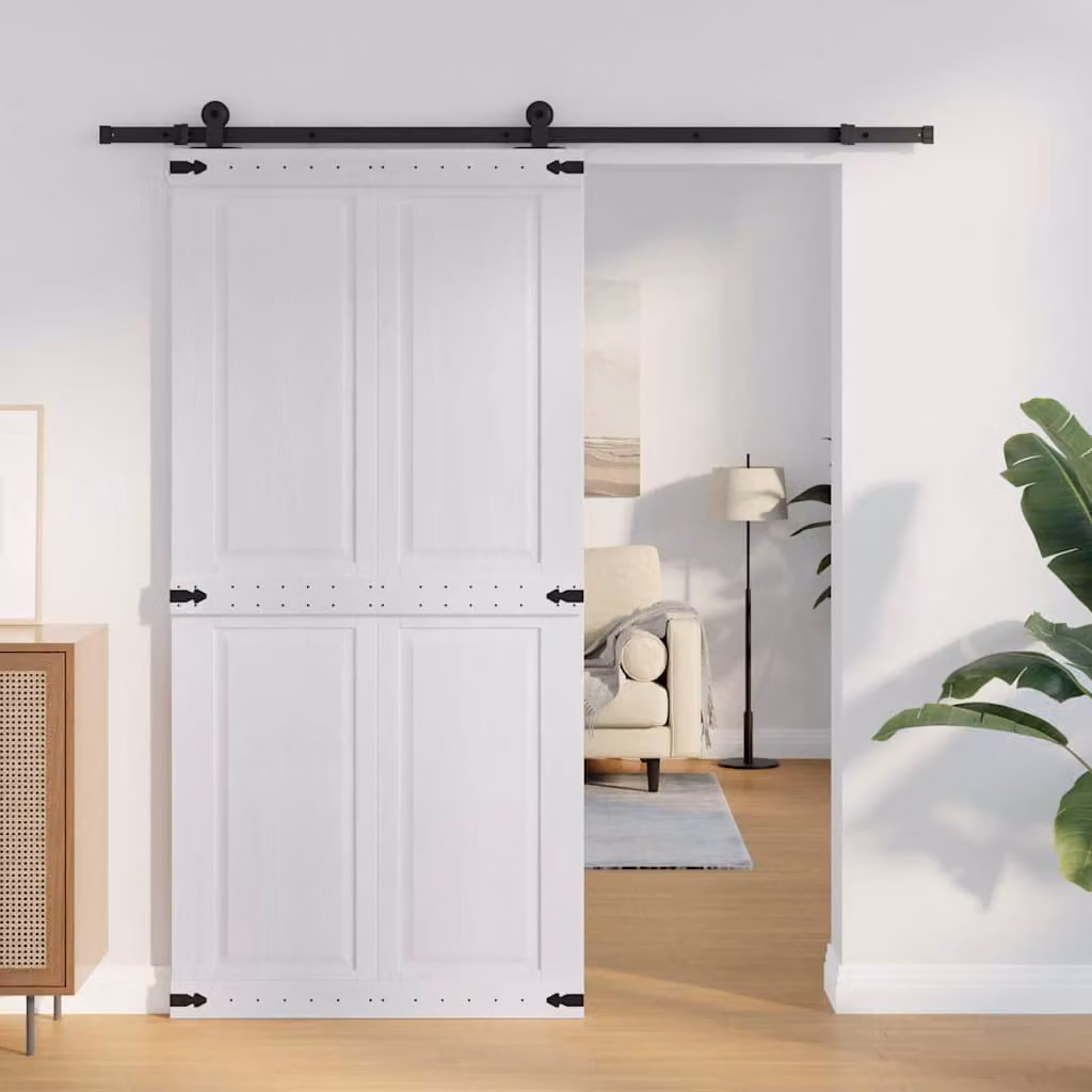 vidaXL Porta del fienile CORONA 100 x 210 cm Legno Massello di Pino