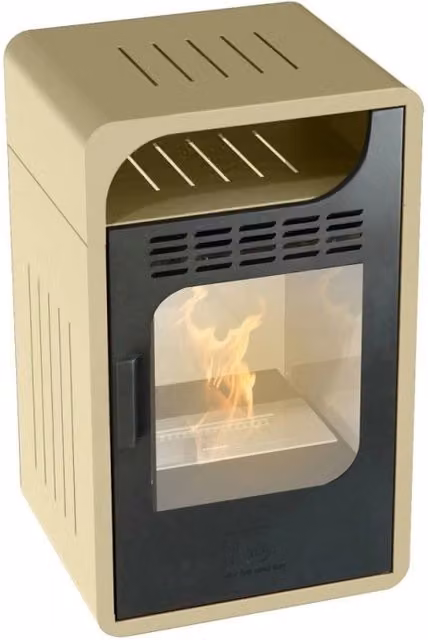 Stufa a bioetanolo Fiammetta Statica Junior 2500W GMR TRADING Beige L/P/H: 65 x 38 x 40 cm