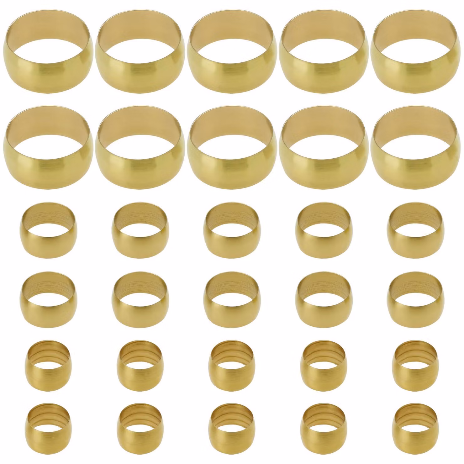 Raccordi a compressione in ottone, set da 30 pezzi, diametro interno 8/10/16 mm