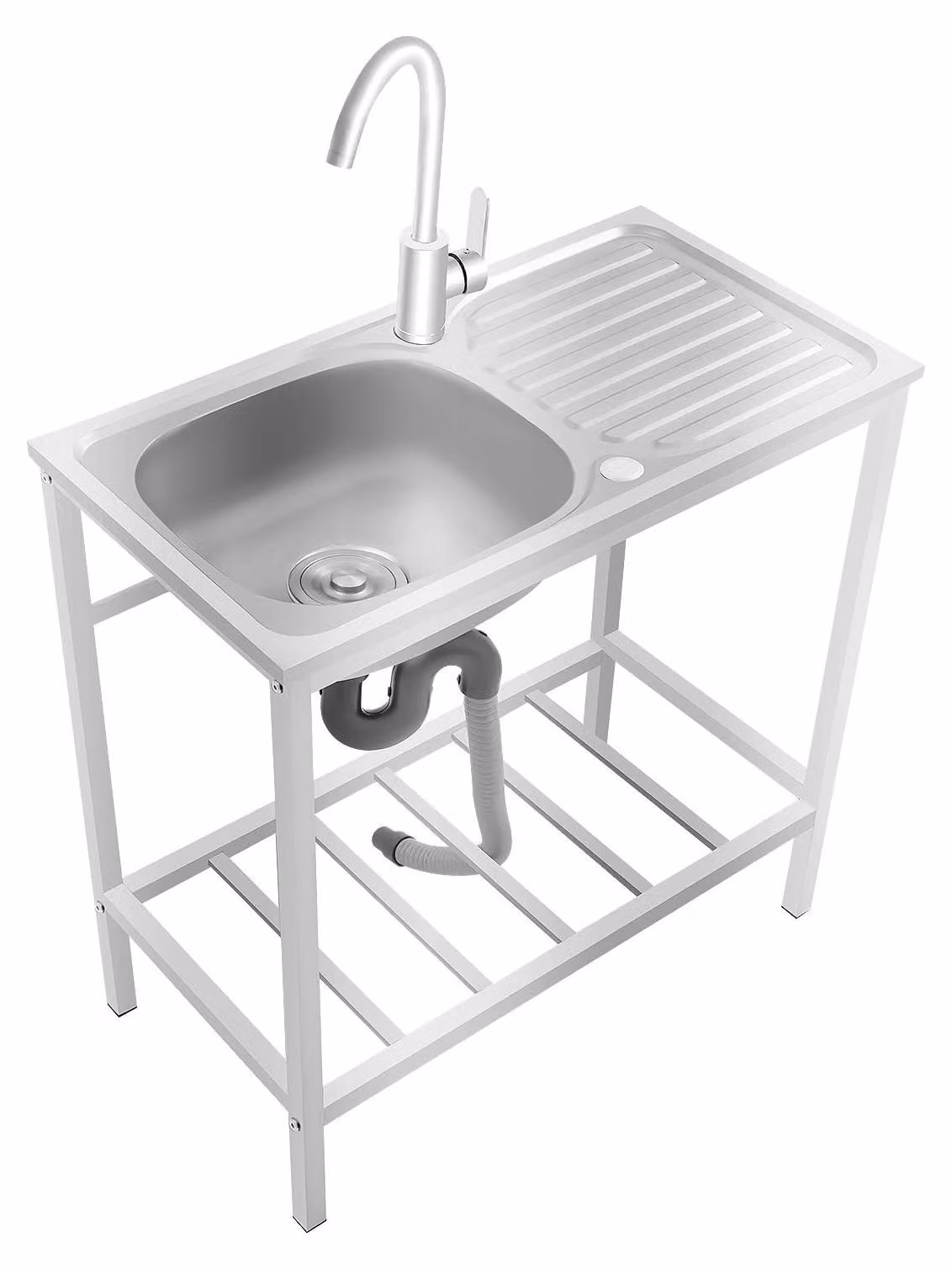 Lavello in acciaio inossidabile autoportante - 75 x 40 x 75 cm