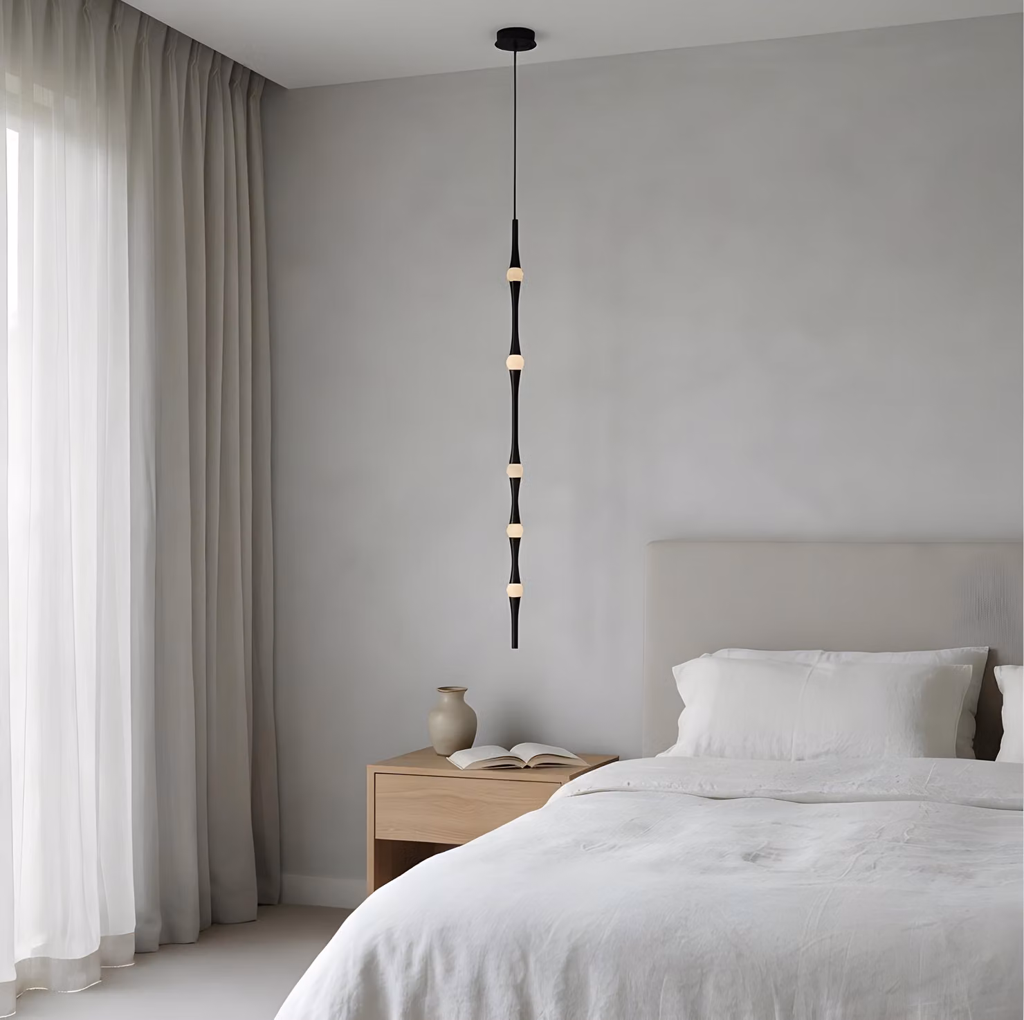 Lampada a sospensione LED C4 Dew - 13 W, luce bianco caldo, 782 lm, colore nero