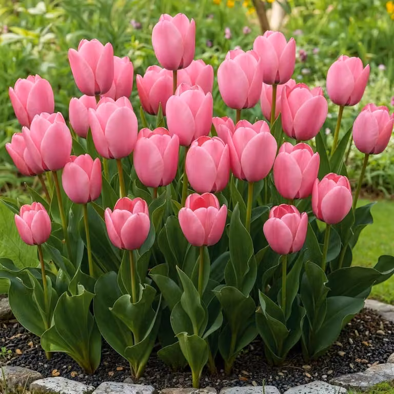 Bulbi di tulipano resistenti al freddo, perenni - Pink Passion - 25 bulbi - Piante vere provenienti dall'Olanda - Bulbi di tulipano per giardino, vasi e balcone (bulbi grandi, non semi, non prodotti artificialmente)