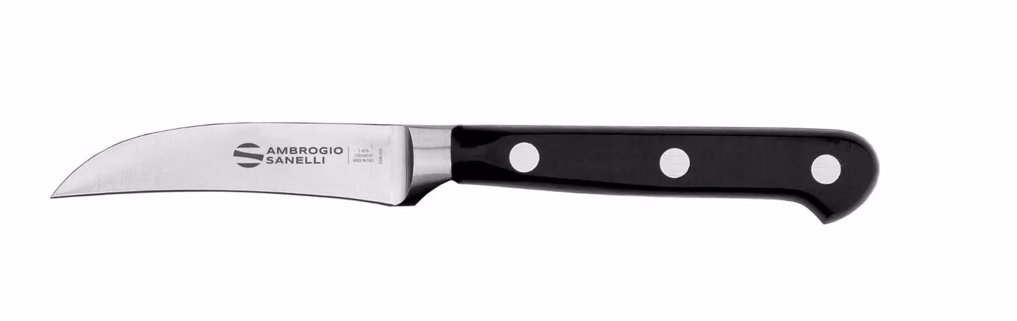Coltello verdura curvo linea Maitre, lama cm 7 di Sanelli Ambrogio