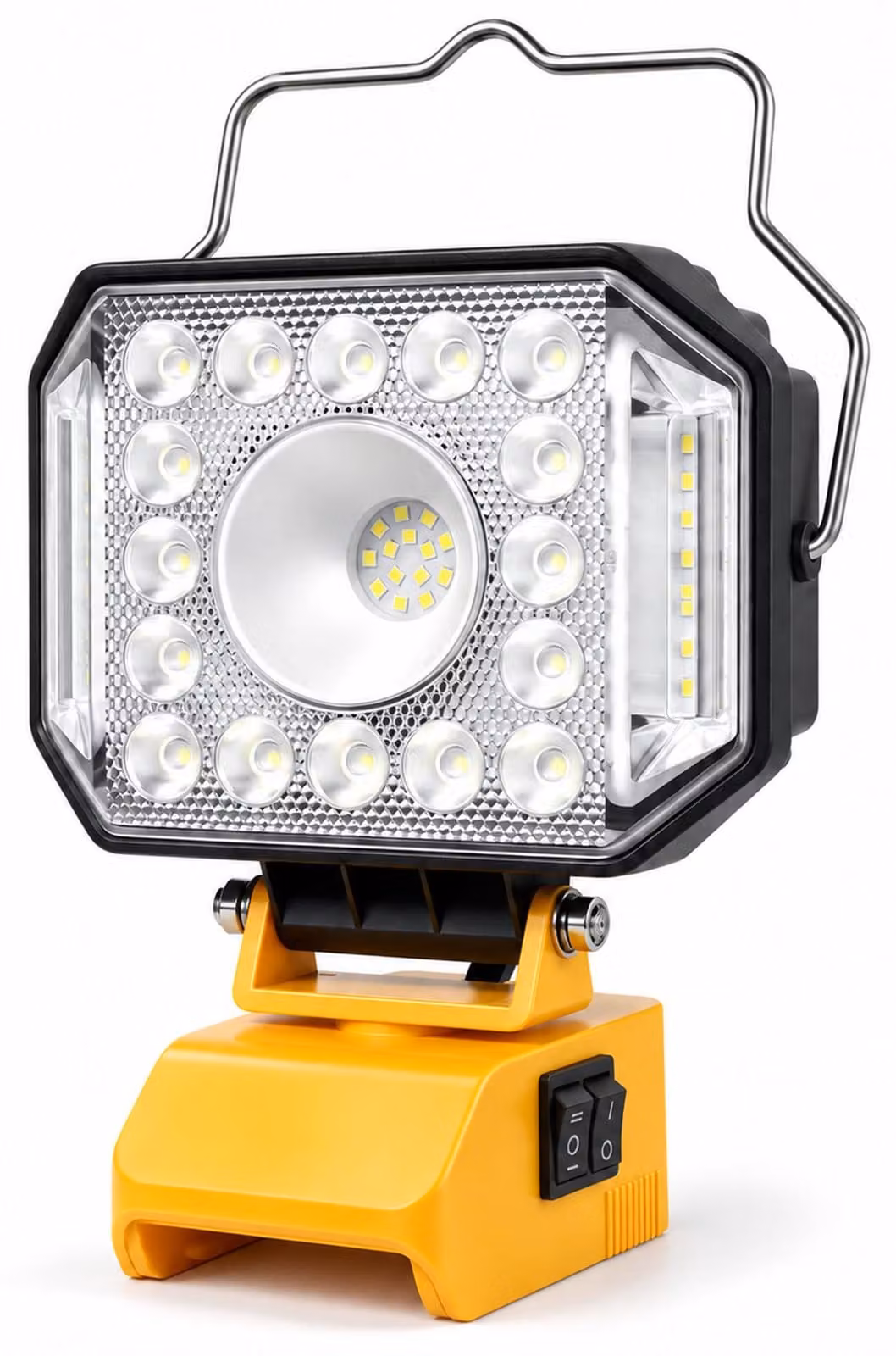 Lampada da lavoro a LED da 62 W, compatibile con batterie, con una luminosità di 8800 lumen