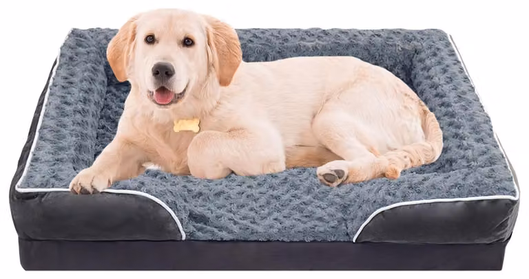 Solidchoice - Cuccia per cani in memory foam con coperta rimovibile
