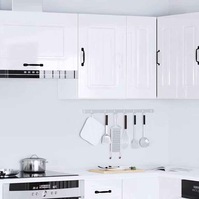 Base da cucina Kalmar vidaXL Bianco Lucido in Legno MDF L: 60 cm, P: 31 cm, H: 40 cm