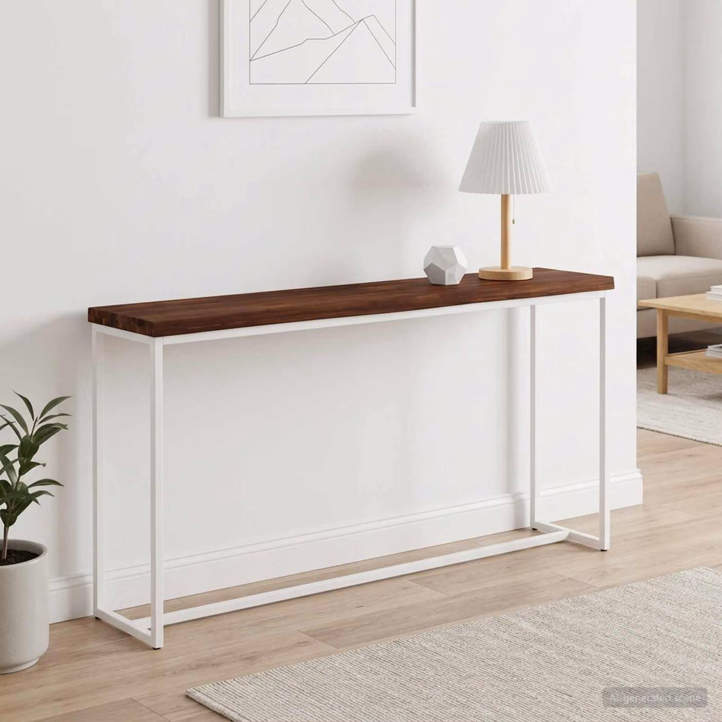 Piano del tavolo rettangolare in legno di acacia vidaXL, colore marrone, L 140 cm x P 20 cm x H 3,2 cm
