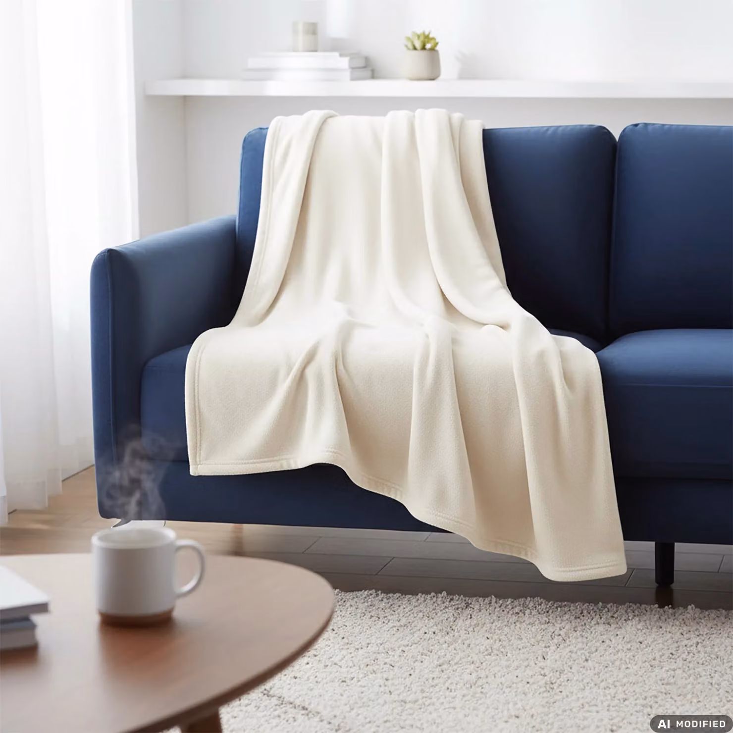 Vestiamo Casa Plaid in pile morbido in poliestere L: 150 cm x P: 200 cm – 2