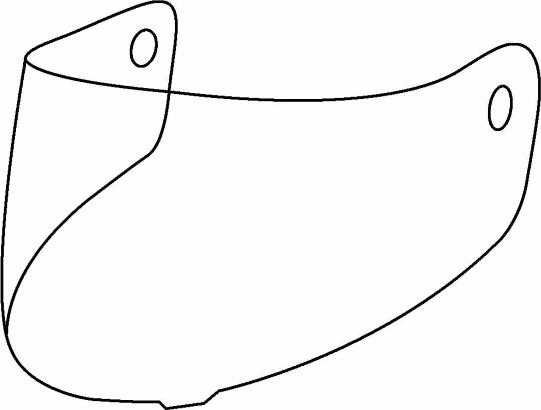 Visiera Bogotto Blade, trasparente