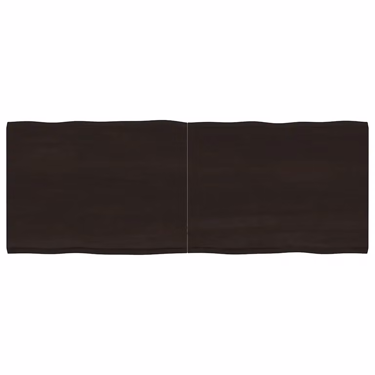 vidaXL Piano Tavolo Marrone Scuro 160x60x(2-4)cm Rovere Non Trattato