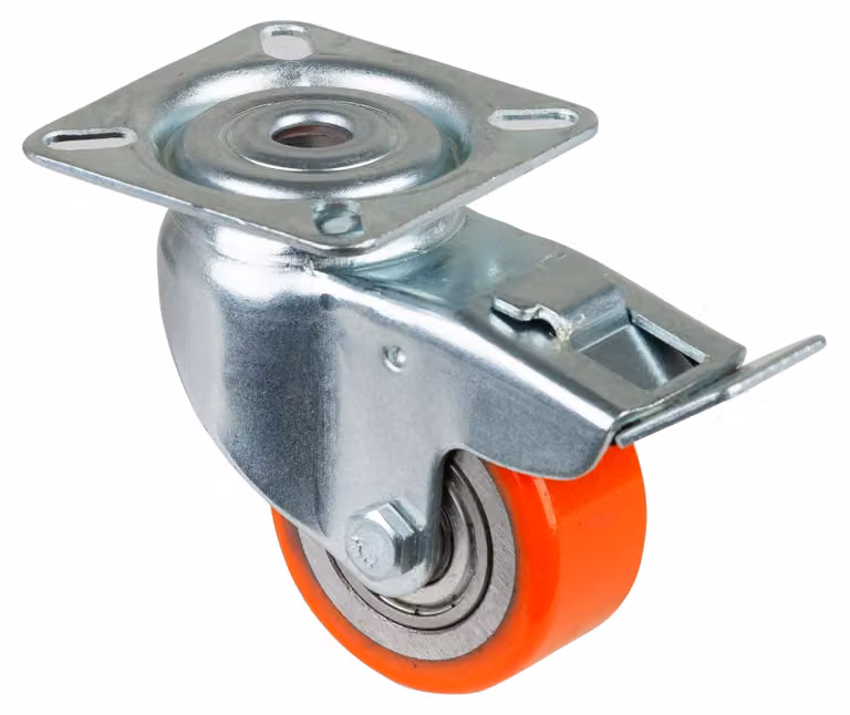 BS Ruote Ruote compatte A620.C10.050 Ruote girevoli con freno, diametro ruota 50 mm,