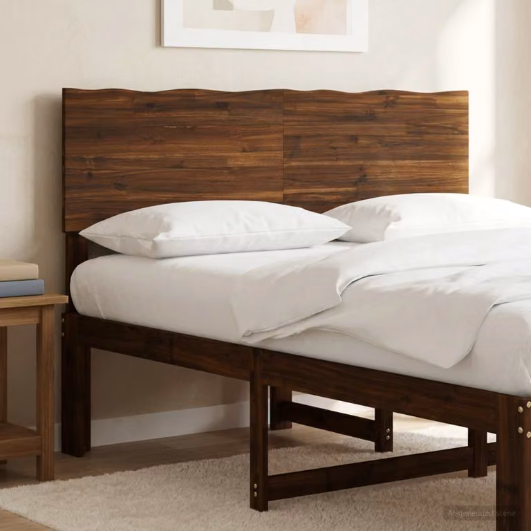 Testiera per letto vidaXL ROSTOCK in legno di acacia massiccio, Marrone Scuro
