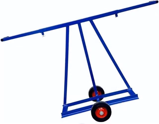 ALLINOX Carrello Portalastre Leggero Da Cantiere Trasportino Lastre 2 Ruote